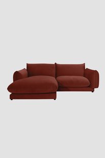 Countess 3-zits bank chaise longue links Royal Copper