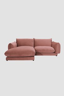 Countess 3-zits bank chaise longue links Royal Blush