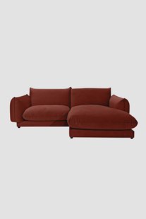 Countess 3-zits bank chaise longue rechts Royal Copper