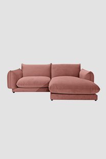 Countess 3-zits bank chaise longue rechts Royal Blush