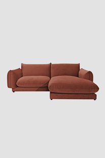 Countess 3-zits bank chaise longue rechts Royal Magnolia