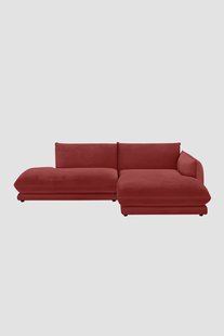 Countess 3-zits bank chaise longue rechts otto longue links Royal Bordeaux 37