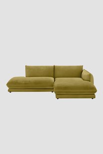 Countess 3-zits bank chaise longue rechts otto longue links Royal Pistachio