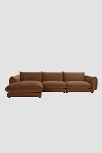 Countess 4-zits bank chaise longue links Royal Wood