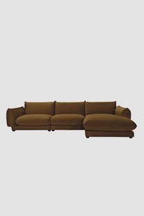 Countess 4-zits bank chaise longue rechts Royal Army