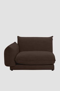 Countess stoel hoekelement links Royal Cacao