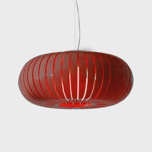 Teresa LED hanglamp, donkerrood, Ø 50 cm Kartell - Woonkamer - Designer - Kunststof - 1 lamp