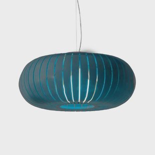 Teresa LED hanglamp, petrol, Ø 50 cm Kartell - Woonkamer - Designer - Kunststof - 1 lamp