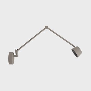 Direction LED wandlamp, grijs mat, uitsteek 53 cm ANTIDARK - Woonkamer - Modern - Metaal - 1 lamp