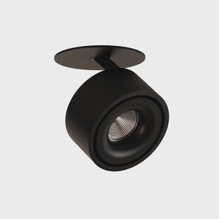 Braccio LED inbouwlamp zwart, metaal, Ø 10,2 cm ANTIDARK - Slaapkamer - Modern - Rond