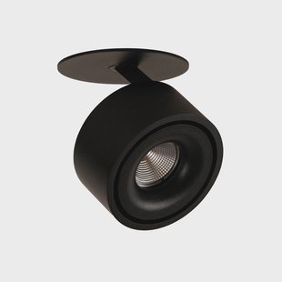 Braccio LED inbouwlamp, zwart, metaal, Ø 8,5 cm ANTIDARK - Slaapkamer - Modern - Rond
