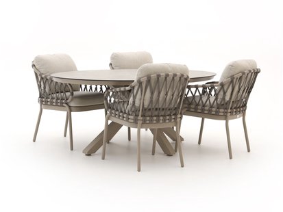 Tierra Outdoor Natal/Oblong 200cm dining tuinset 5-delig - Laagste prijsgarantie!