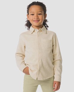 HEMA Kinderoverhemd sweatstof grijsmelange (grijsmelange)