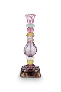 Pip Studio Kaarsenhouder Glas Bead Lila 28cm