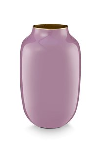 Pip Studio Vaas Metaal Ovaal Lila 30cm