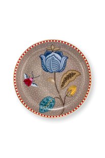 Pip Studio Theetip Blooming Tales Fantasy Khaki 9cm