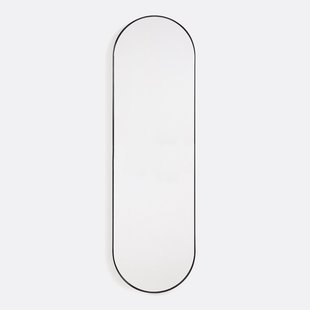 Ovalen spiegel in metaal 30x100 cm, Iodus