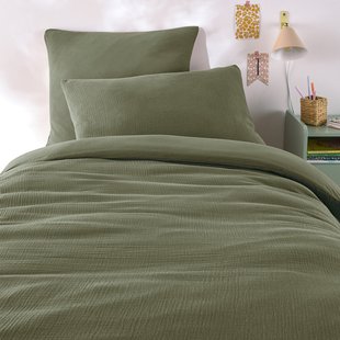 Kinderdekbedovertrek in gaas/gewassen katoen, Kumco