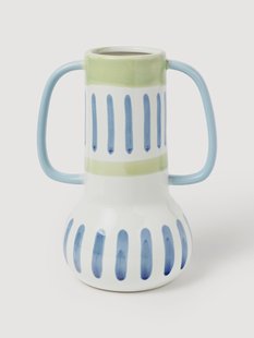 Handbeschilderde vaas Lise, H 30 cm