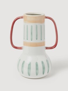 Handbeschilderde vaas Lise, H 30 cm