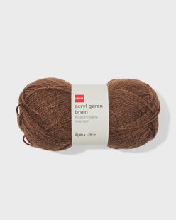 HEMA Acryl garen 100g 250m bruin