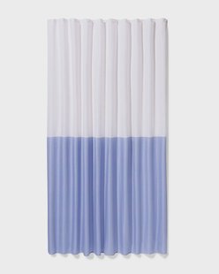 HEMA Douchegordijn 180x200cm polyester linnenstructuur strepen (groen)