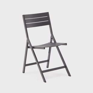 Kave Home Inklapbare Tuinstoel 'Torreta' kleur Donkergrijs