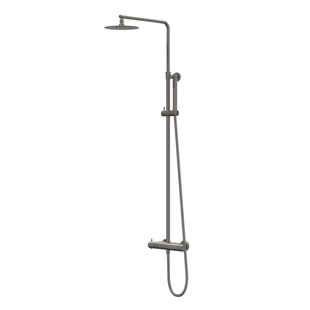 IVY Bond Regendoucheset - opbouw - 30cm slim hoofddouche - 3-standen handdouche - Geborsteld metal black PVD CSB1GMBC