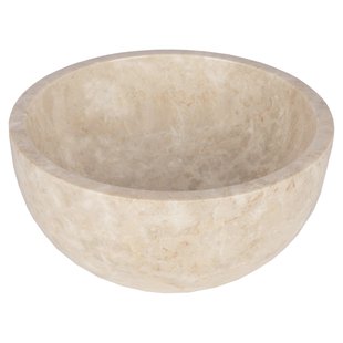 Differnz Boomer Waskom - 21x12cm - rond - Marmer - Beige 36.102.33