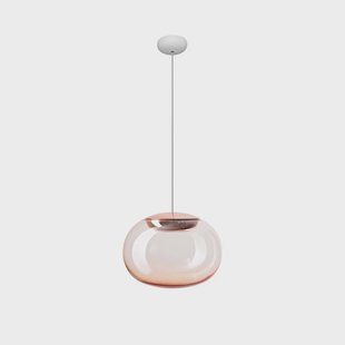 La Mariée LED hanglamp, koper/wit Stilnovo - Woonkamer - Designer - Glas - 1 lamp