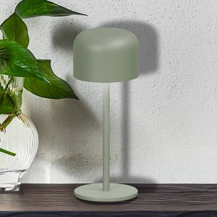 FH Lighting LED tafellamp Finley saliegroen Hoogte 22 cm Metaal IP54