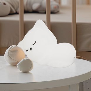 FH Lighting LED-batterijlamp Mia, wit, lengte 16 cm, siliconen