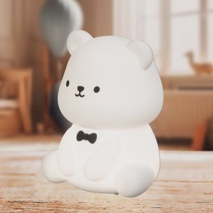 FH Lighting LED-batterijlamp Karl, wit, hoogte 13 cm, siliconen