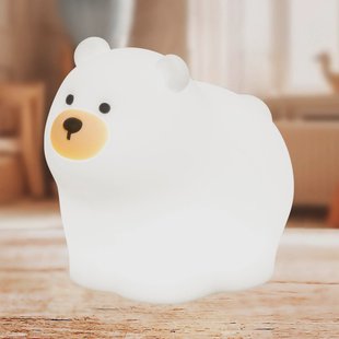 FH Lighting LED-batterijlamp Knut, wit, lengte 12 cm, siliconen