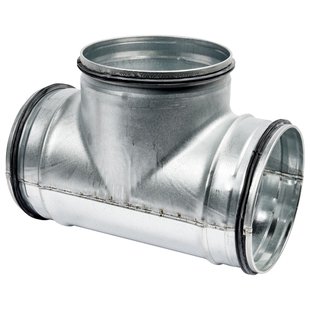 Spiraalbuis 90° T-stuk 125 Rt