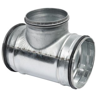 Spiraalbuis 90° T-stuk 125x100x125 Rt