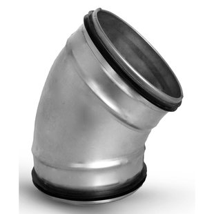 Spiraalbuis 45° Bocht 125 Gb