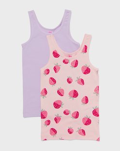 HEMA Kinderhemden aardbei - 2 stuks roze (roze)