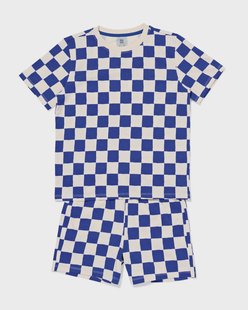 HEMA Kindershortama blokken blauw (blauw)