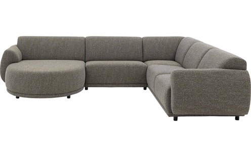 Goossens Bank Benk groen, stof, 2,5-zits,