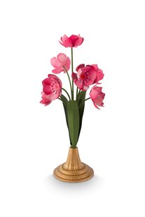 Pip Studio Deco Bloem Metaal Roze 36cm