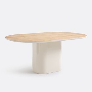 Eettafel in eiken fineer, 6/8 personen, Tamula