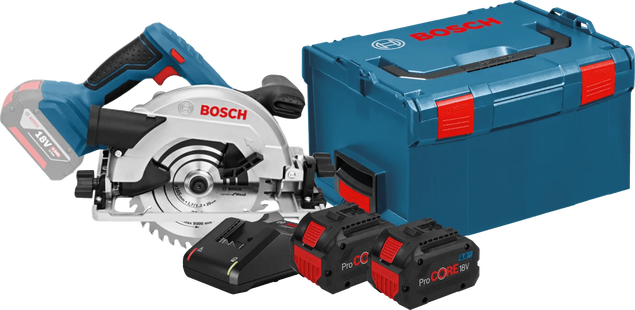 Bosch Professional GKS 18V-57 G 8,0 Ah ProCORE Accu (2x) Starterspakket