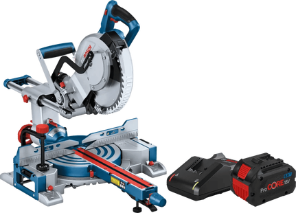 Bosch Professional GCM 18V-254 D + ProCORE 18V 8,0 Ah accu en lader