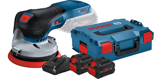 Bosch Professional GEX 18V-125 8,0 Ah ProCORE Accu (2x) Starterspakket