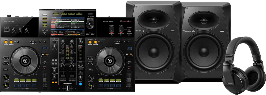 Pioneer DJ XDJ-RR + Pioneer DJ HDJ-X5 Zwart + Pioneer VM80 (per paar)