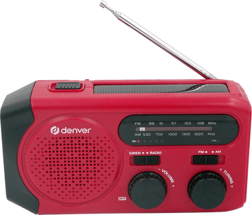 Denver SCR-2010 Noodradio Rood