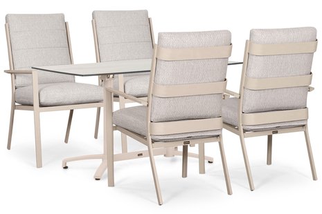 Lifestyle Lecce/Marano 140x70 cm dining tuinset 5-delig