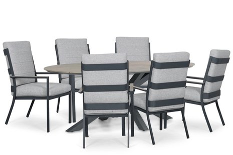 Lifestyle Lecce/Matara 220x115 cm dining tuinset 7-delig
