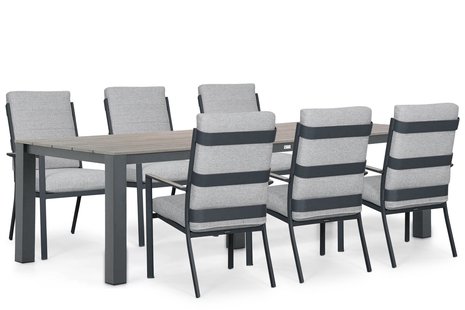 Lifestyle Lecce/Valley 240x92 cm dining tuinset 7-delig